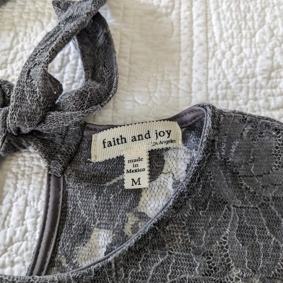 Faith and Joy lace sweater - Picture 7 of 9